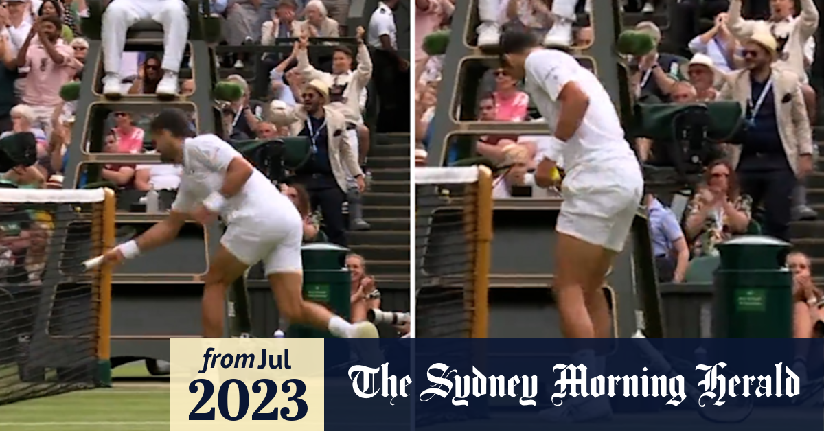 Video Djokovic fined for racquet abuse